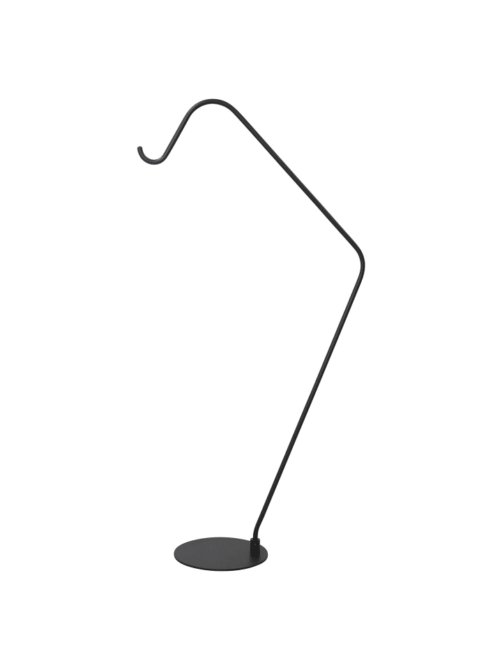 Bodenständer ,Mark für Outdoor-Lampenschirme, Metall, schwarz, 176cm