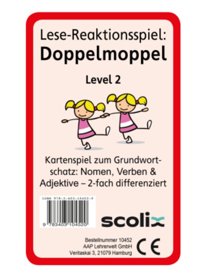 Spiel - Lese-Reaktionsspiel: Doppelmoppel Level 2