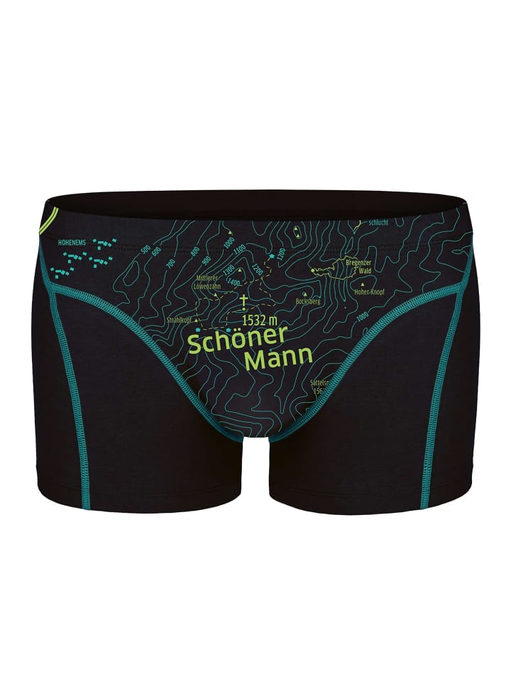 Boxershort 1er Pack in Schöner Mann (Schwarz)