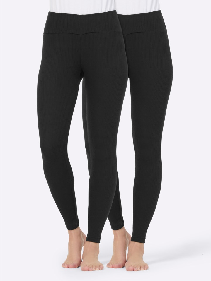 Leggings in schwarz