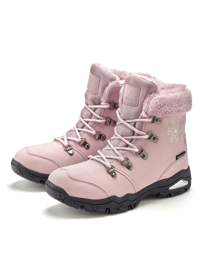 Winterstiefelette in rosa