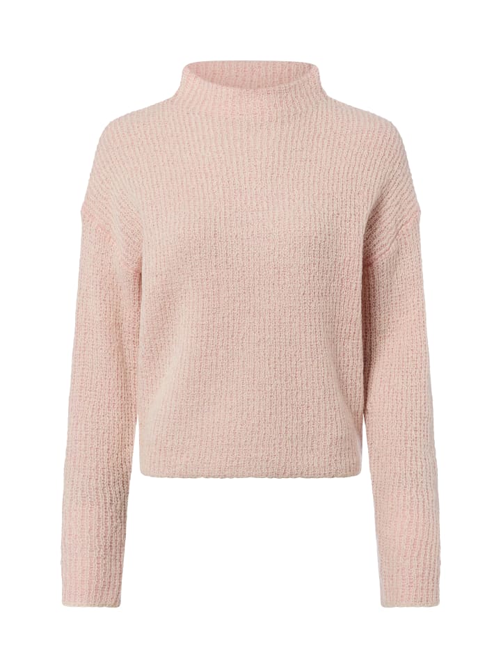 Strickpullover Priefe in altrosa ecru - 0001