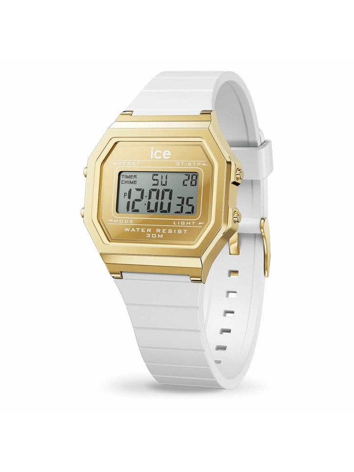 Digitaluhr für Damen in gold