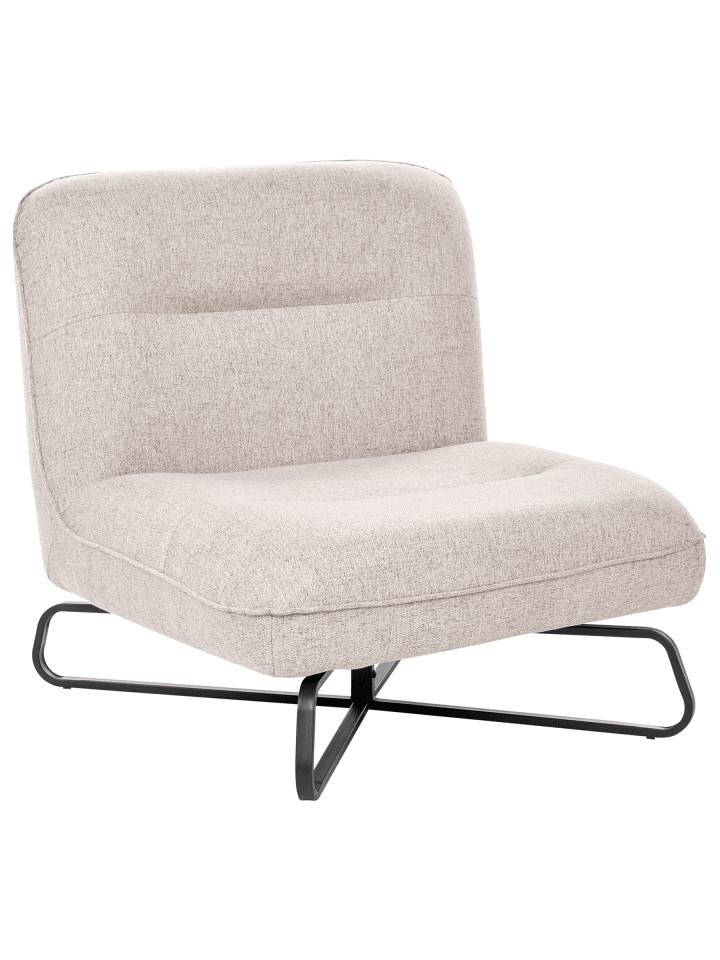 Sessel LINDAL in Beige/Schwarz - (W) 85 x (H) 85 x (L) 83 cm