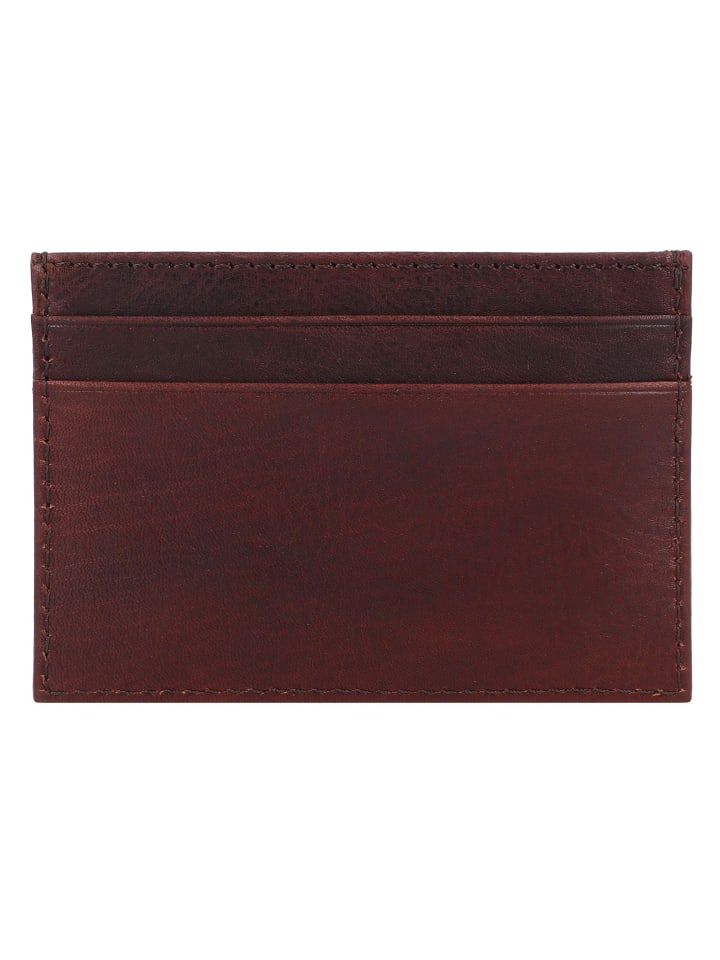 Roma Kreditkartenetui Leder 10 cm braun