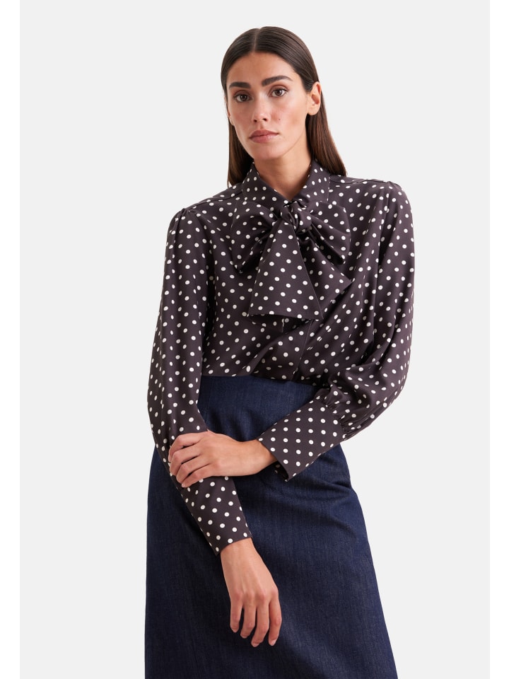 Ausgestellte Bluse Regular in Braun