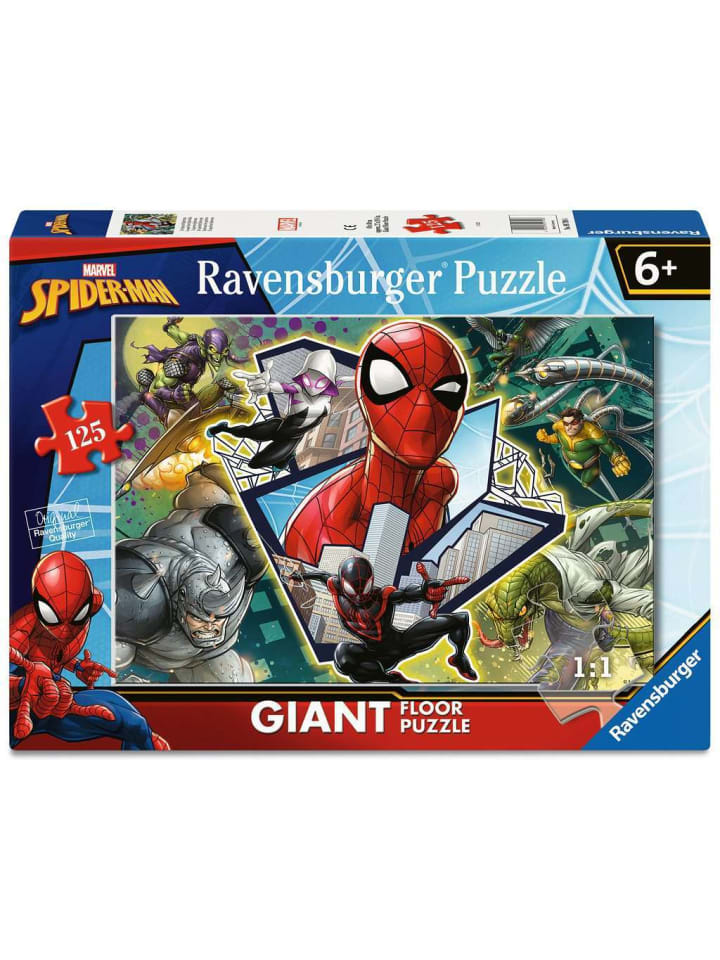 Ravensburger Puzzle 125 Teile Der Superheld Spiderman in bunt