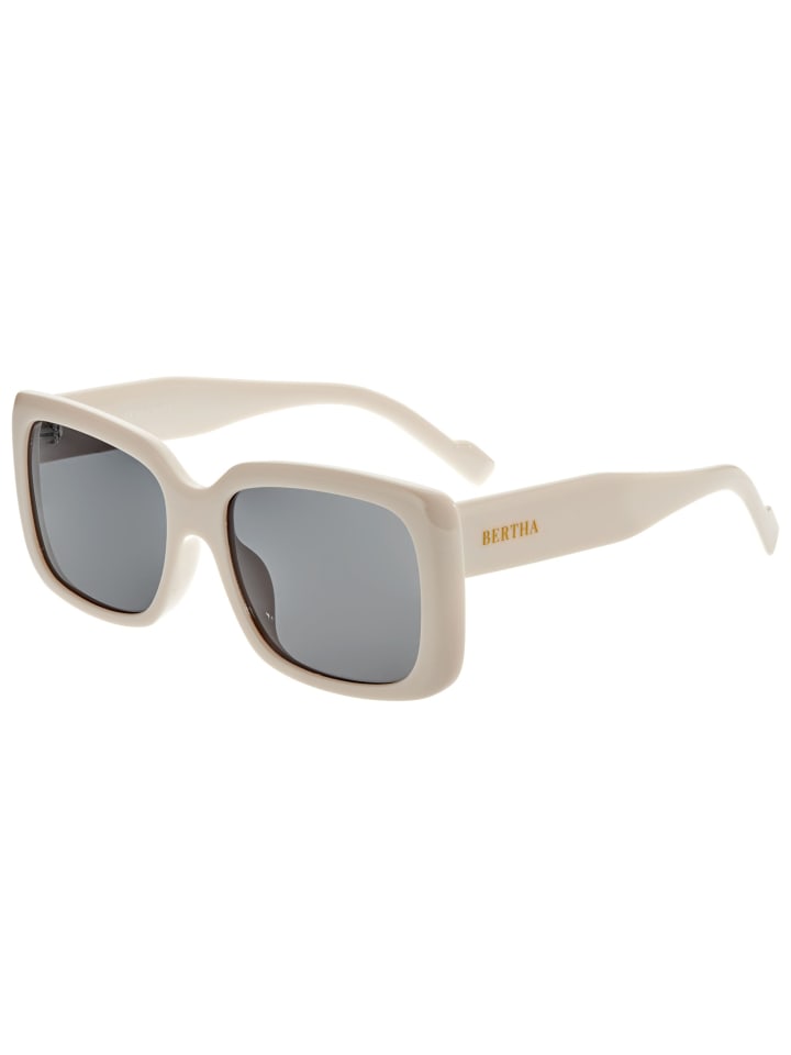 Polarisierte Sonnenbrille "Wendy" in Creme/Schwarz