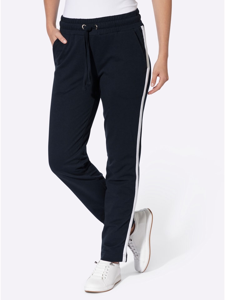 Jersey-Hose in marine