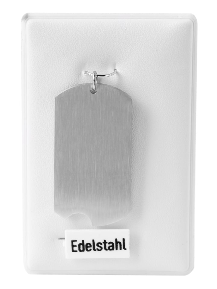 Unisex Anhänger aus Edelstahl in silber