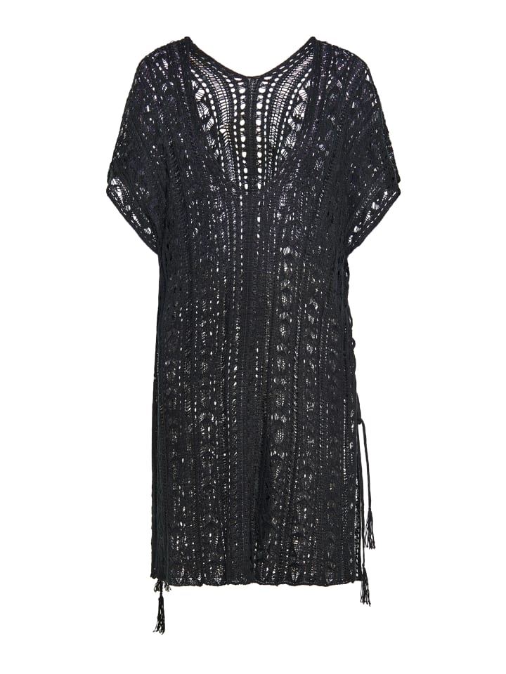 Damen Poncho in Schwarz