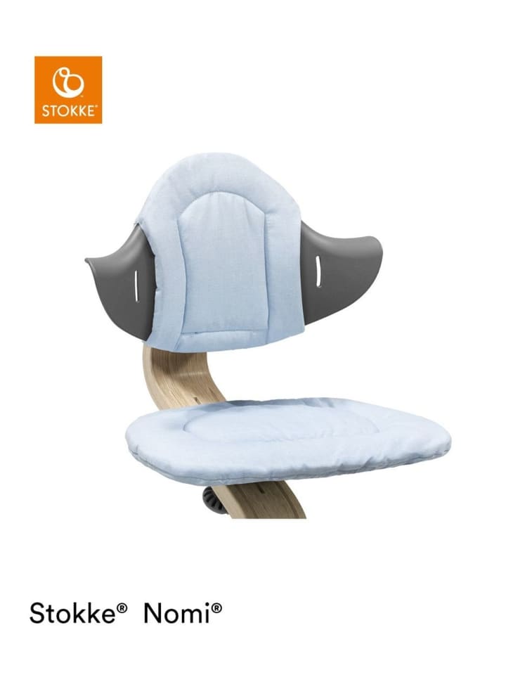 Nomi® Treppenhochstuhl Kissen grey/blue in Blau ab 0 Monate