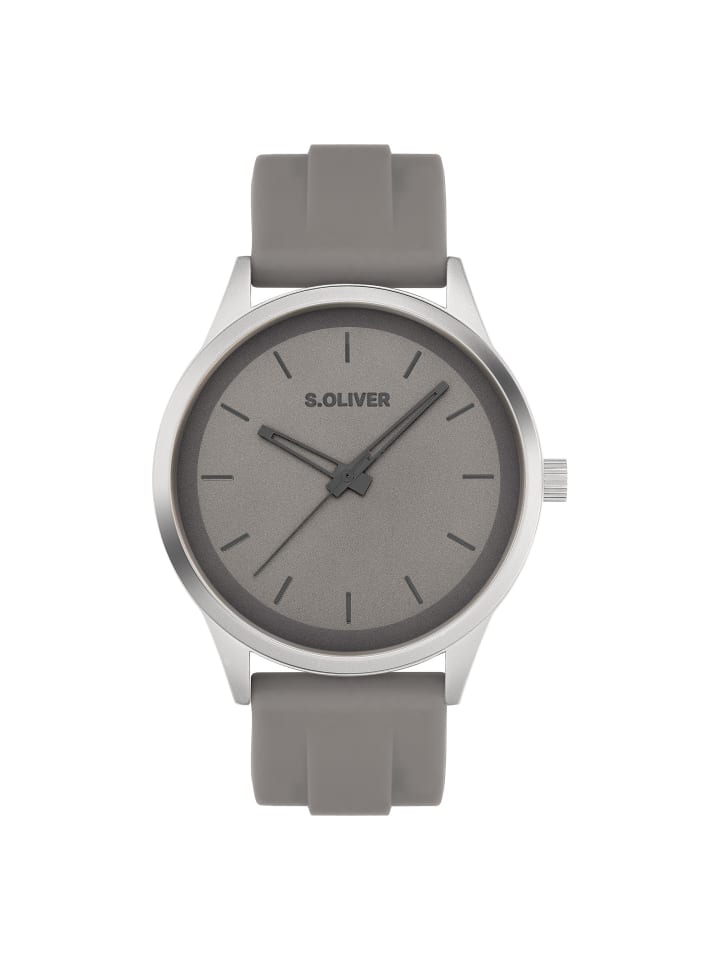 Armbanduhr Sport Silicone in grau