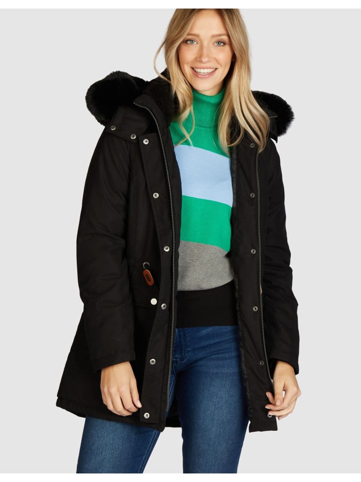 Parka in schwarz