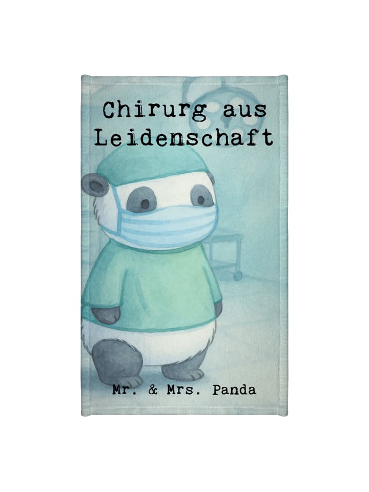 Handtuch Chirurg Leidenschaft Design mit Spruch in Weiß