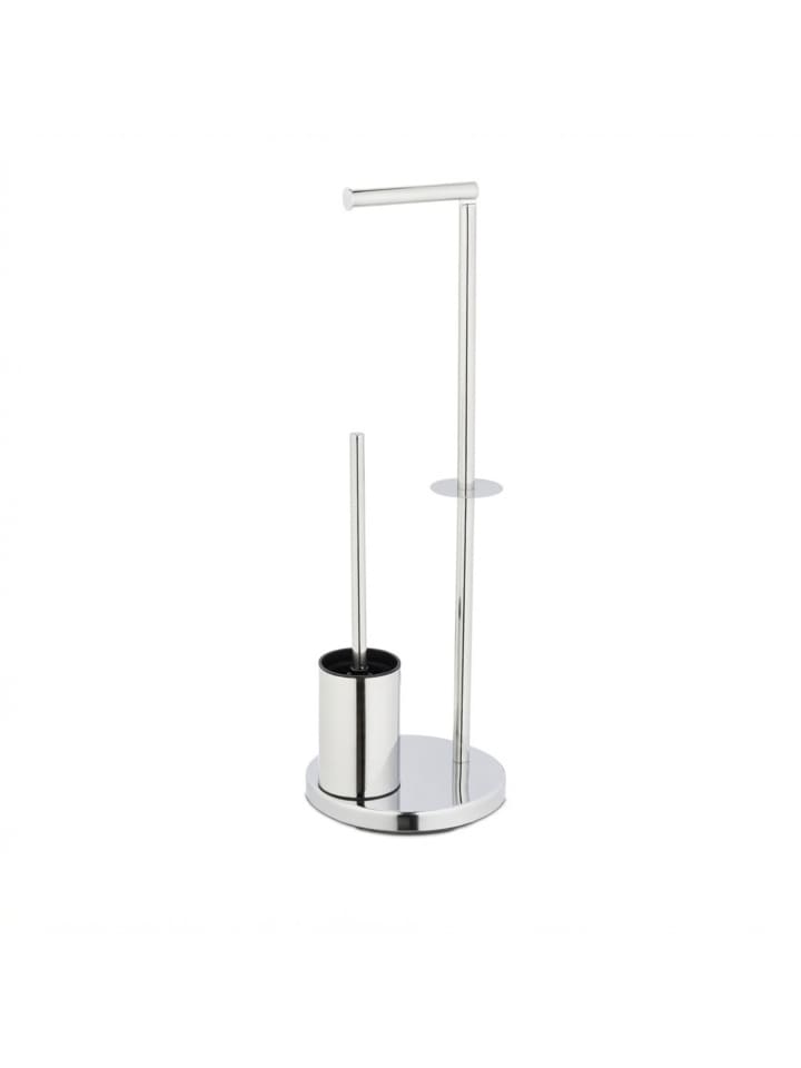 WC Garnitur in Silber - (H)68 x Ø22 cm