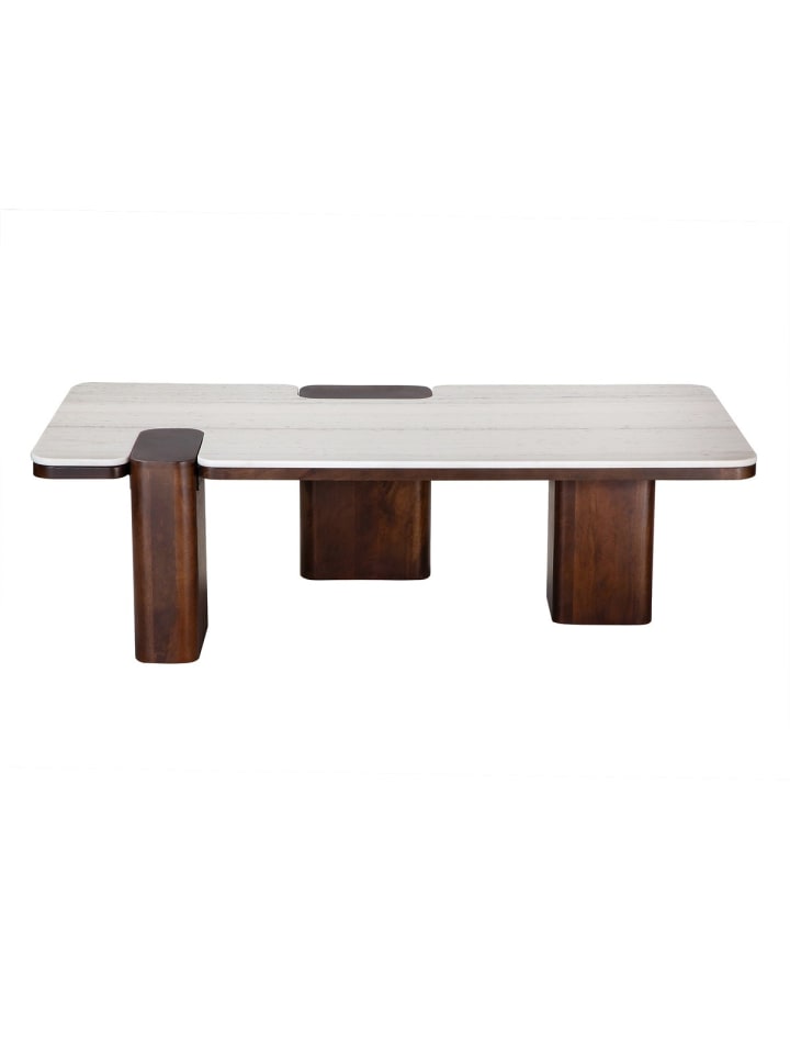 Couchtisch PUZZLE in Beige - (W)135 x (H)40 x (L)65 cm