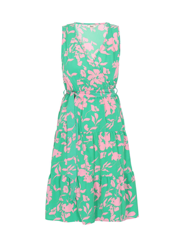 Women Dress in Turquoise Multicolor