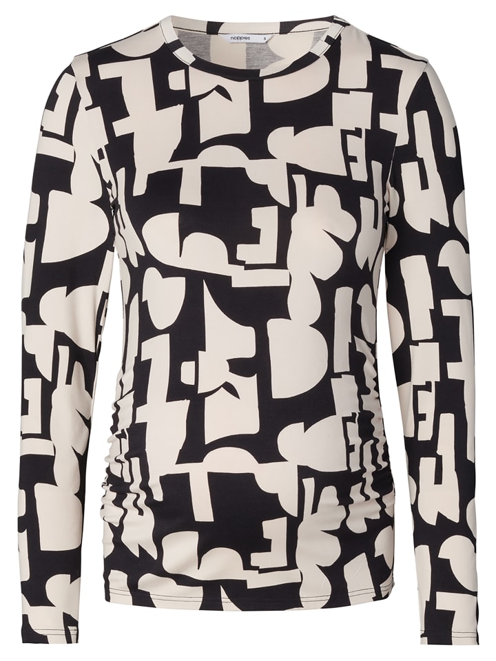 Langarmshirt Eura in Monochrome All Over Print