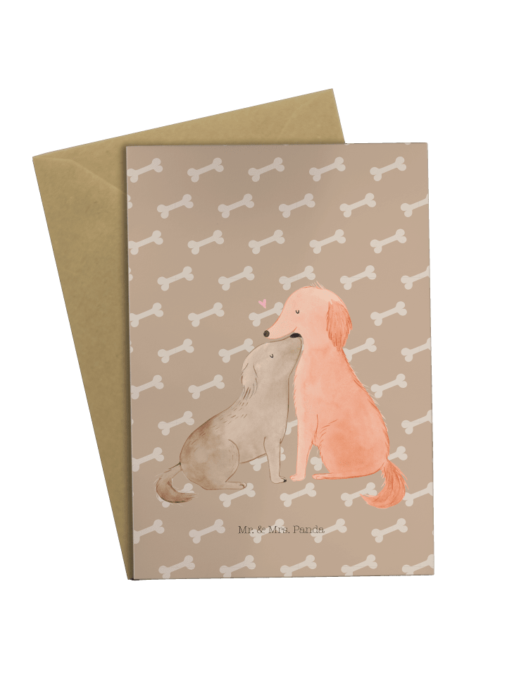 Grußkarte Hunde Liebe ohne Spruch in Hundeglück