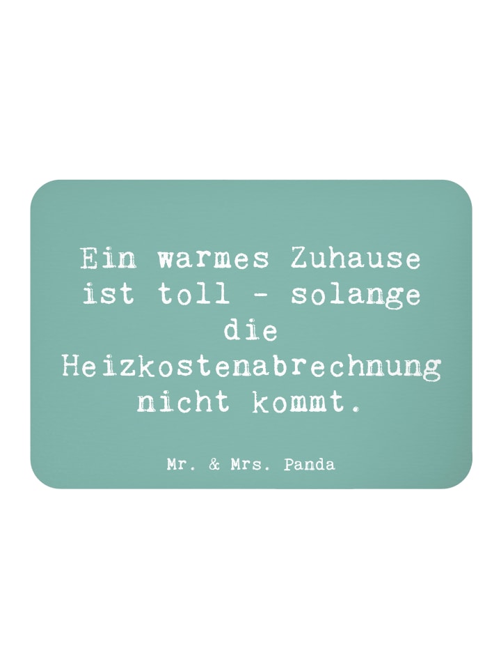 Magnet Spruch Geborgenheit im Zuhause mit Spruch in Meeresbrise
