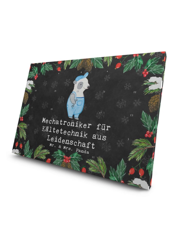 Advents-Teekalender Mechatroniker für Kältetech... in Kreidetafel