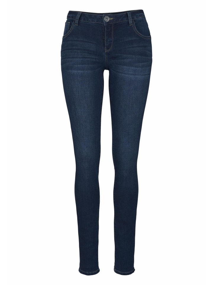 Skinny-fit-Jeans in dark blue