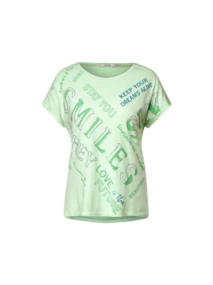T-Shirt in fresh salvia green