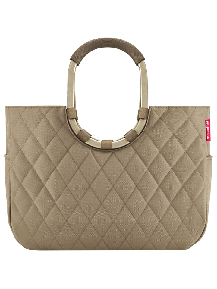 Loopshopper Loopshopper L Shopper Tasche 46 cm frame rhombus olive