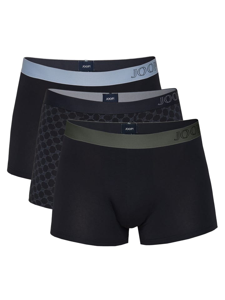 Boxershort 3er Pack in Schwarz