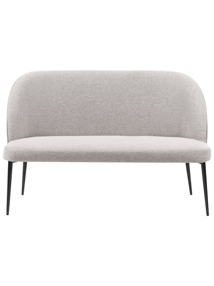2-Sitzer Sofa OSBY in Grau/Schwarz - (W) 130 x (H) 85 x (L) 49 cm