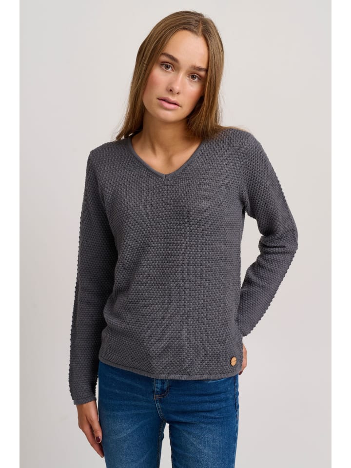 Strickpullover OXHanna in Grau
