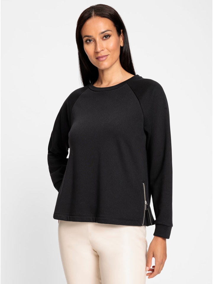 Sweatshirt in schwarz