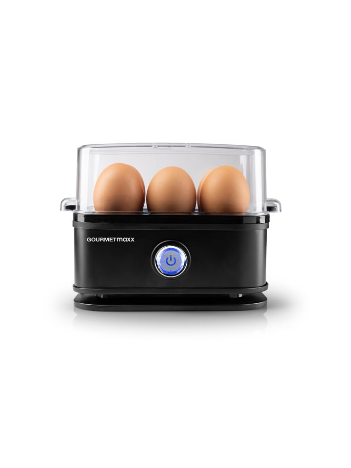 Eierkocher für 6 Eier 400W schwarz Schwarz