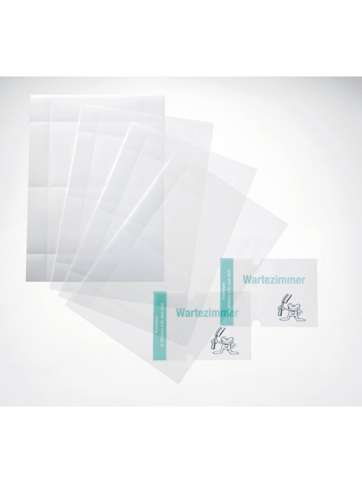EDV-beschriftbare Folie Crystal Sign refill 148x148mm Packung mit 10 ...
