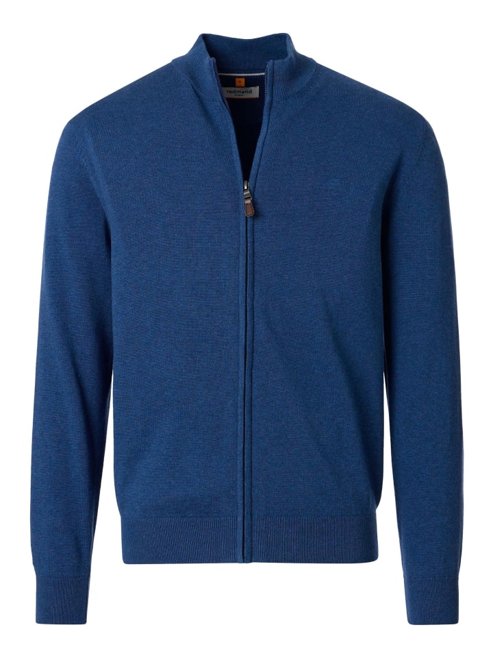 Strickjacke Basic in Blau