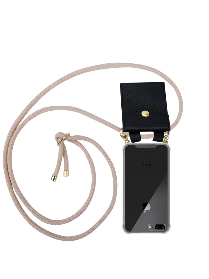 Handykette für iPhone 7 / 7S PLUS / 8 PLUS Hülle in PERLIG ROSÉGOLD