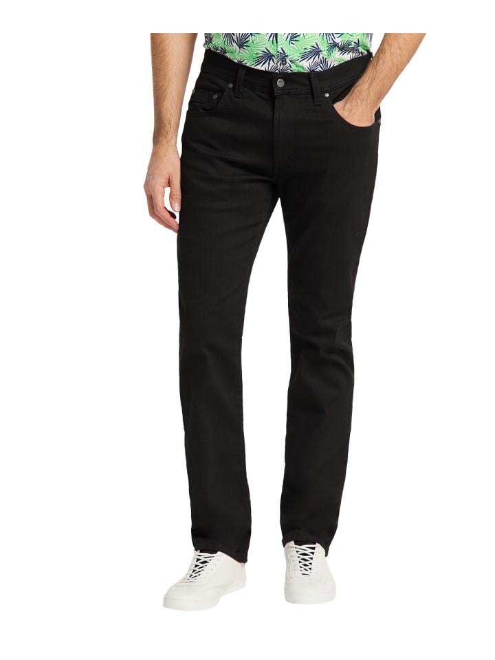 Slim Fit Jeans für Herren in schwarz
