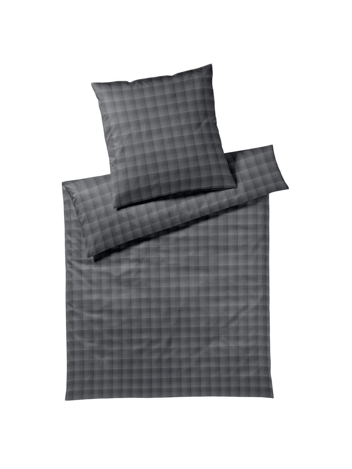 Bettwäsche Soft Checks in anthracite