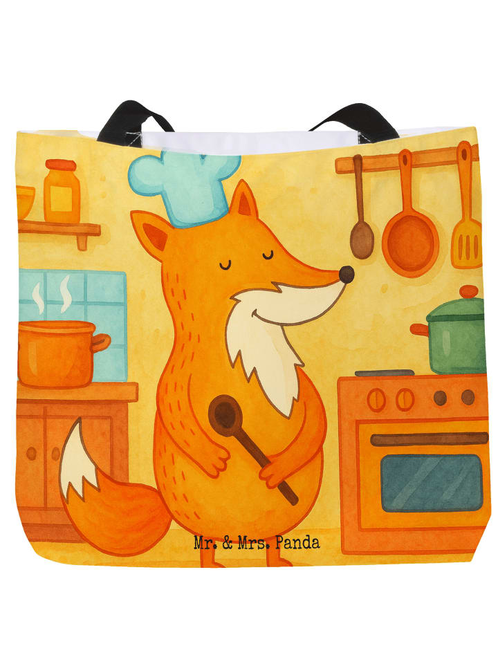 Tasche Fuchs Koch Design ohne Spruch in Weiß