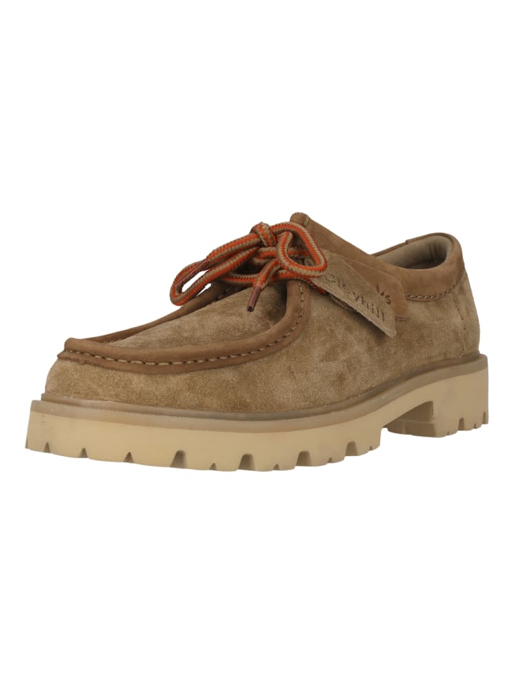 Schnürschuhe Cleyhill Seam in 5232 Dark Sand Suede