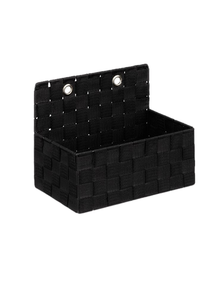 2 x Aufbewahrungskorb in Schwarz - (B)25x (H)20 x (T)15 cm