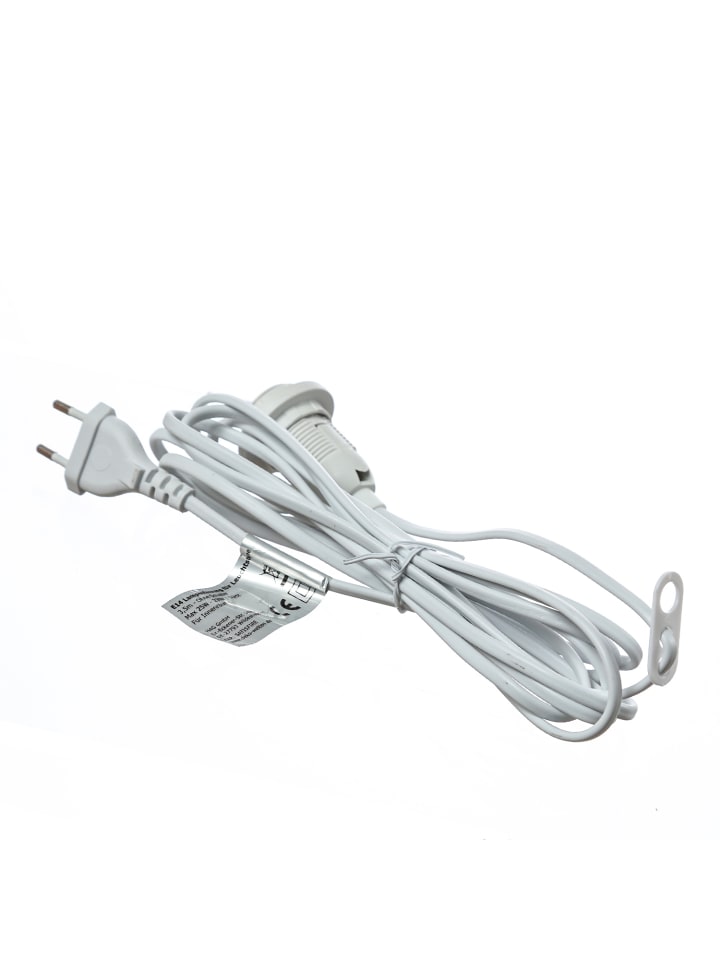 Kabel mit E14 Lampenfassung für Leuchtsterne, Dekoleuchten L: 3,5m mit Schalter