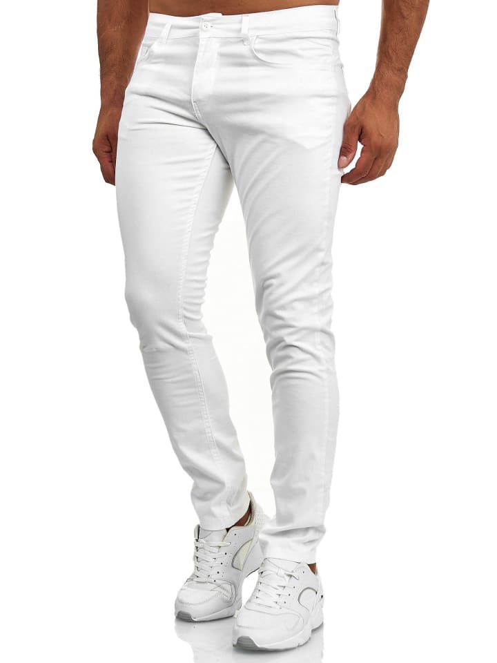Jeans "165251" - Slim Fit - in Weiß