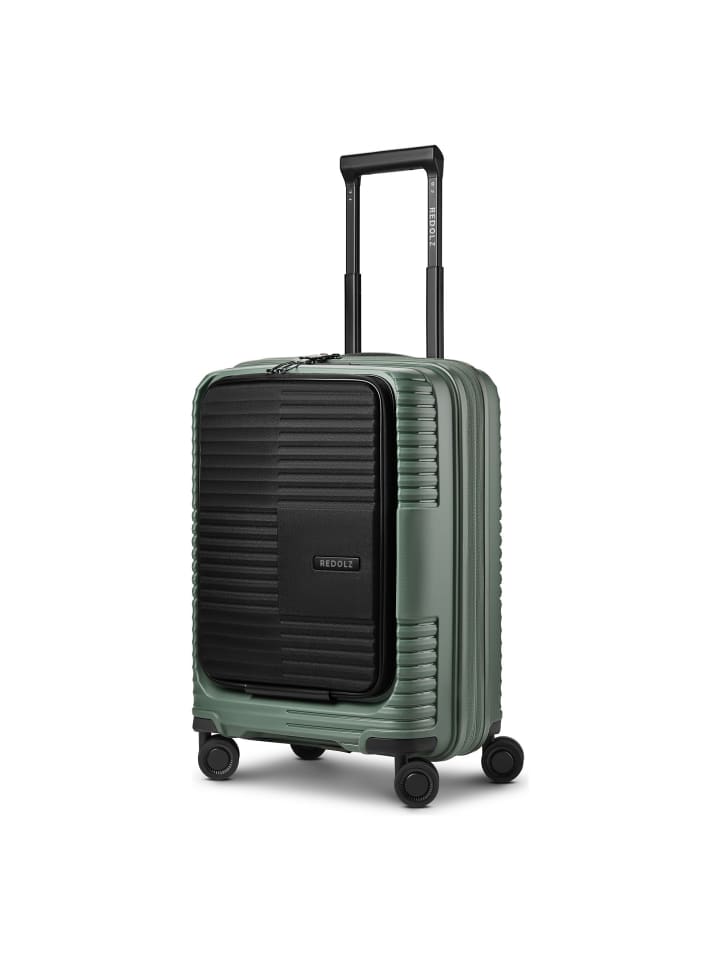 Essentials 17 2.0 4 Rollen Kabinentrolley 55 cm Laptopfach grey green