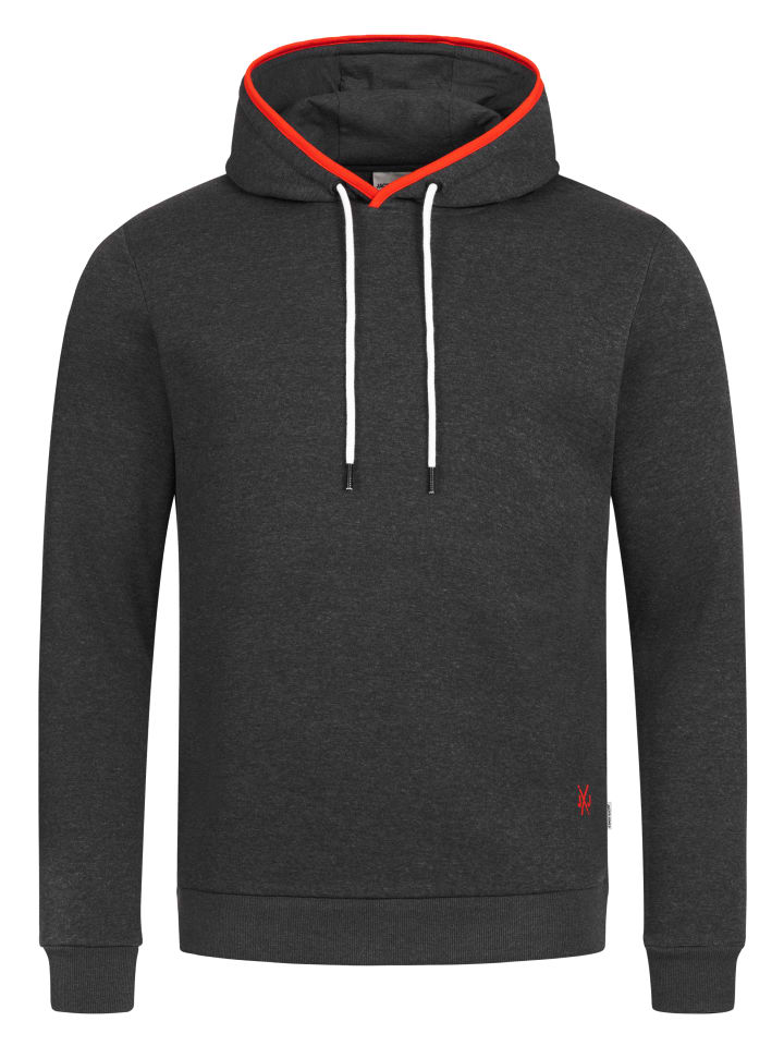 Kapuzenpullover Print - INFINITY SWEAT HOOD in Dark Grey Melange