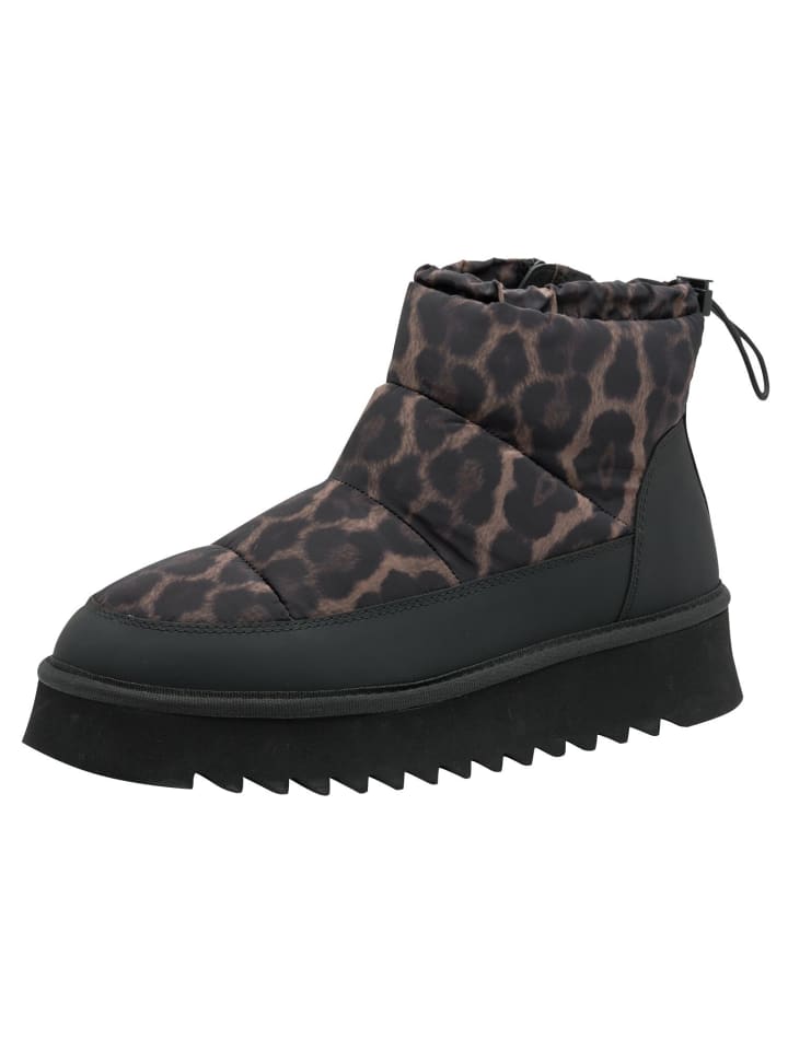 Stiefelette in BLACK/LEOPARD