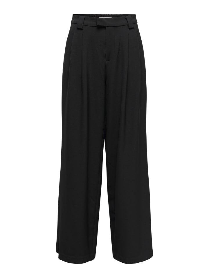 Hose mit weitem Beinschnitt in Black