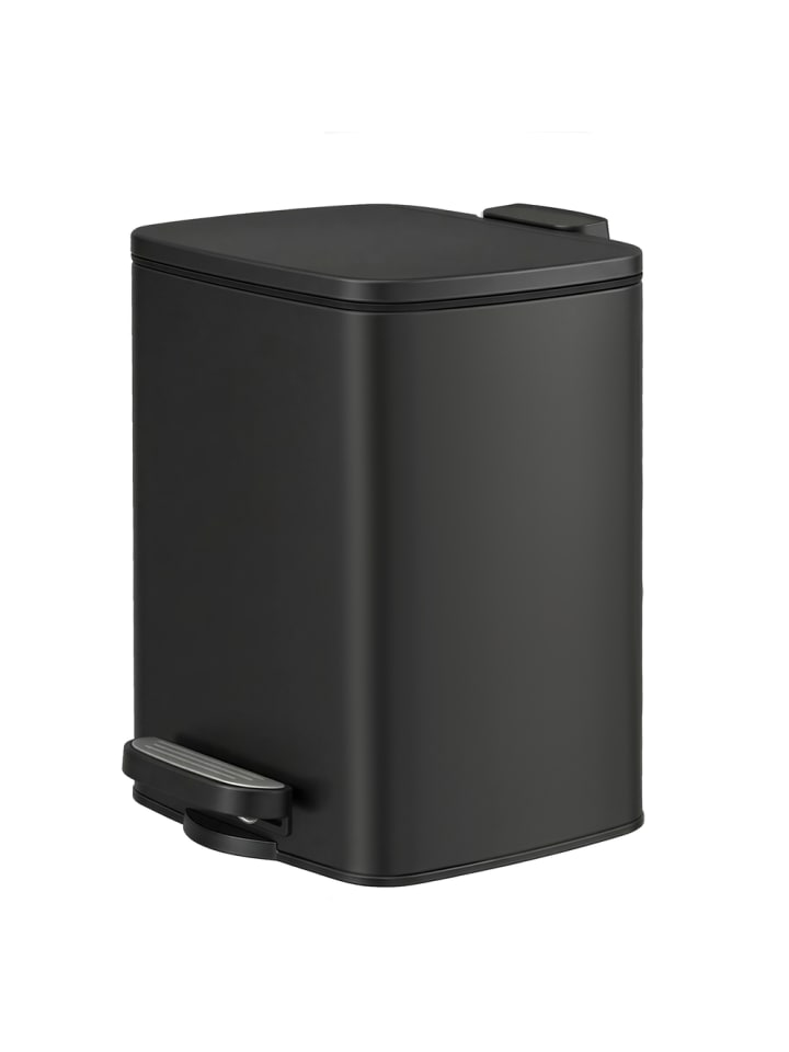Mülleimer Plushic in Schwarz - (B)19.3 x (H)25.5 x (T)23.9 cm - 6 L