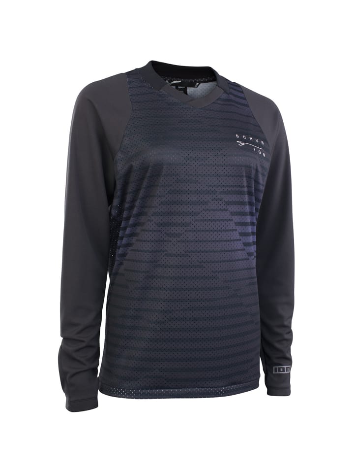 W BIKE TEE JERSEY SCRUB LS in Schwarz